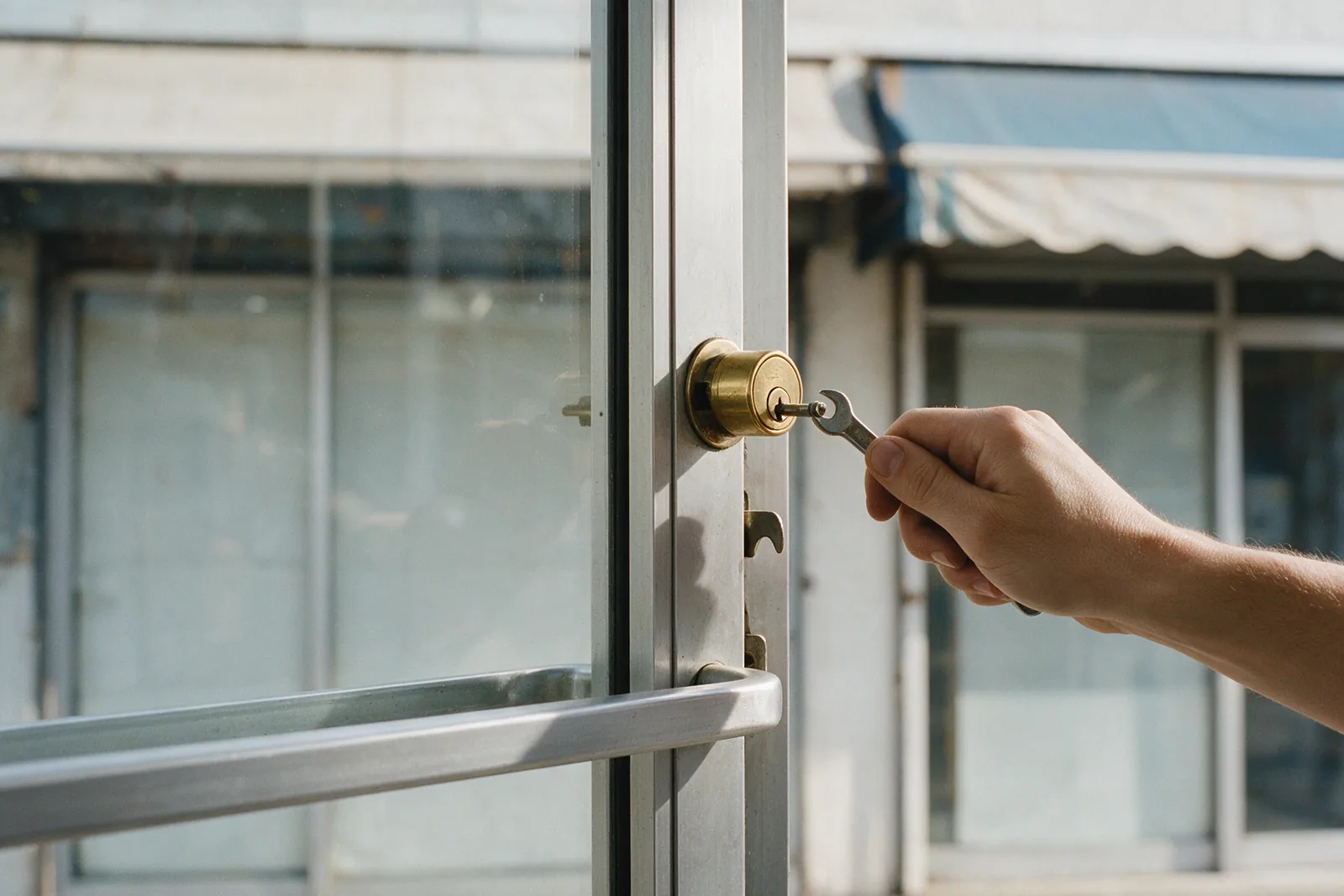 Storefront Door Locks in Pleasanton by Amador